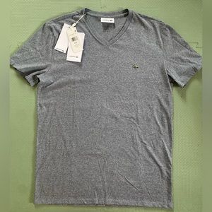 New with Tags- Men’s Lacoste V-neck Shirt, Size M